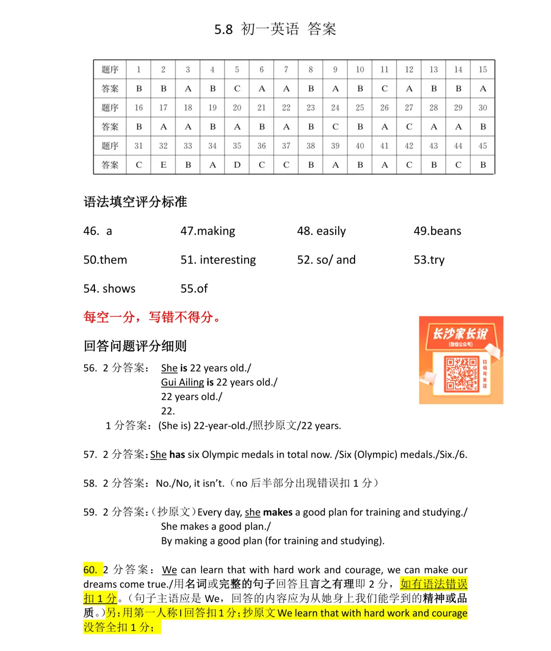 刚考完!一中集团初一、初二期中考试试卷及答案来了! 第38张 刚考完!一中集团初一、初二期中考试试卷及答案来了! 第38张