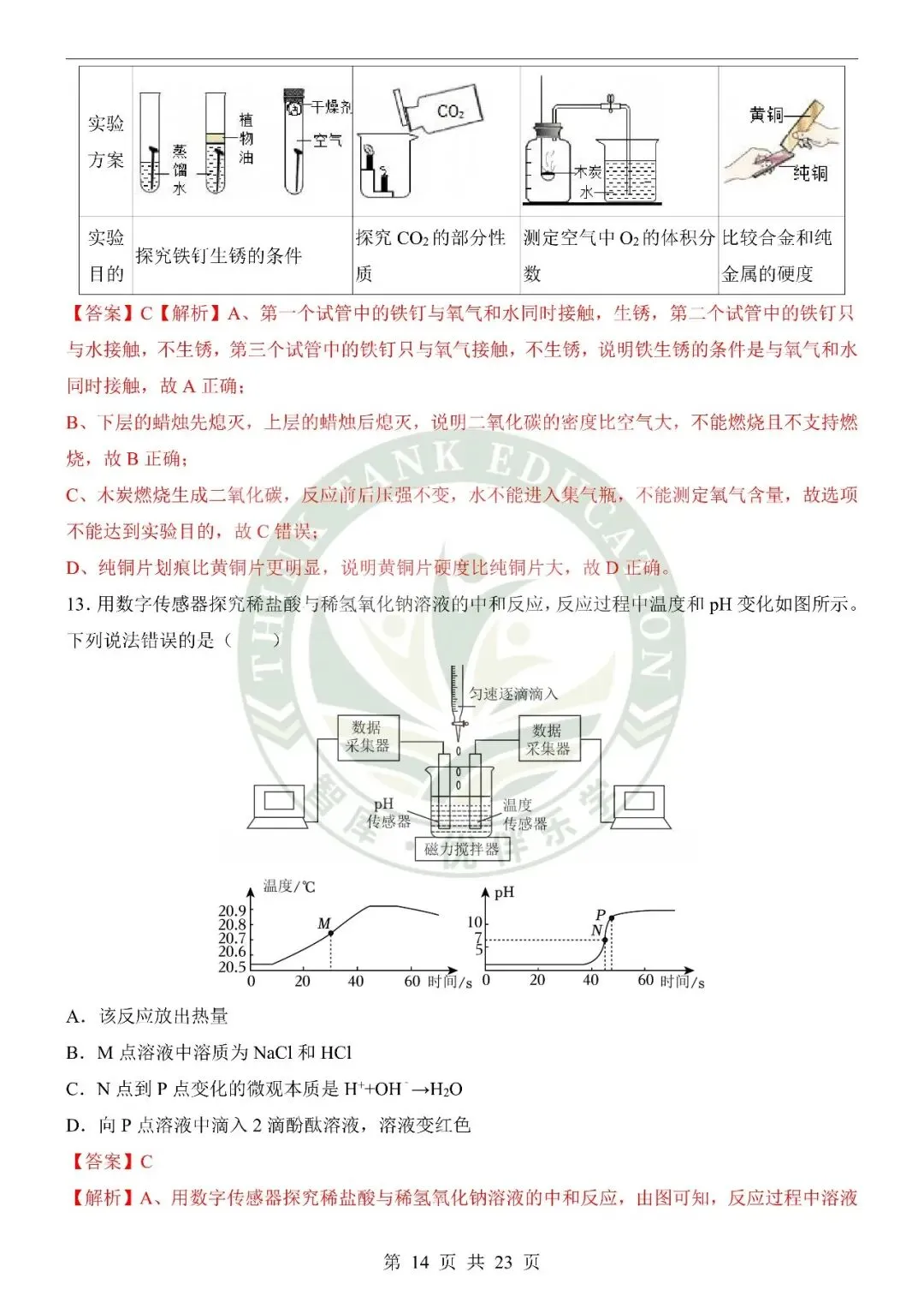 2026中考化学第二次模拟考试(山东卷) 第13张