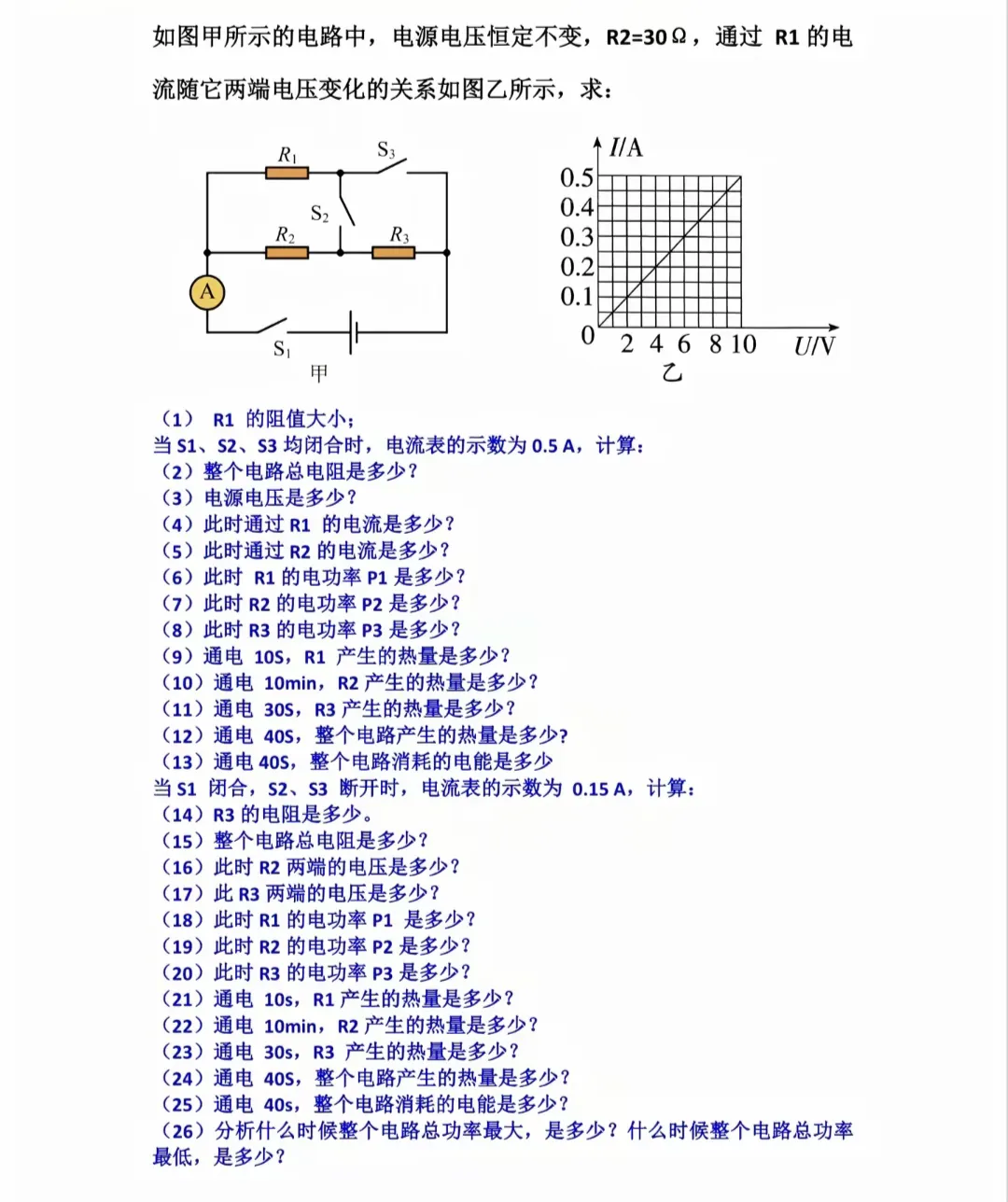 中考物理一题多问总结 第4张