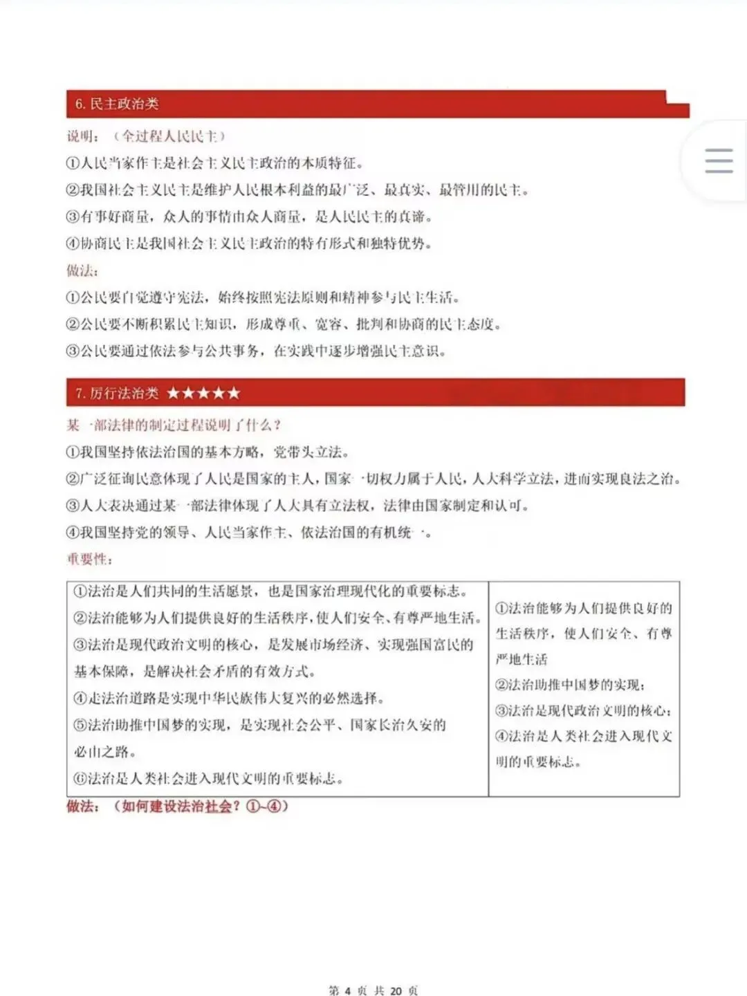 6.20日上海中考道德与法治,反复就考这10页! 第4张