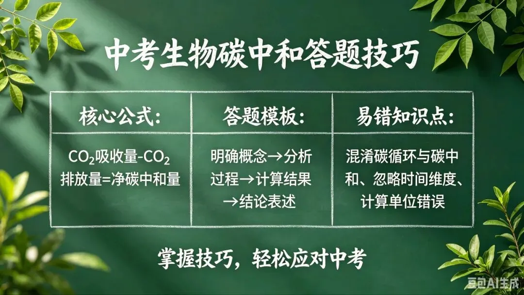 中考生物「碳中和」高频考点梳理,一文搞定中考出题套路! 第5张