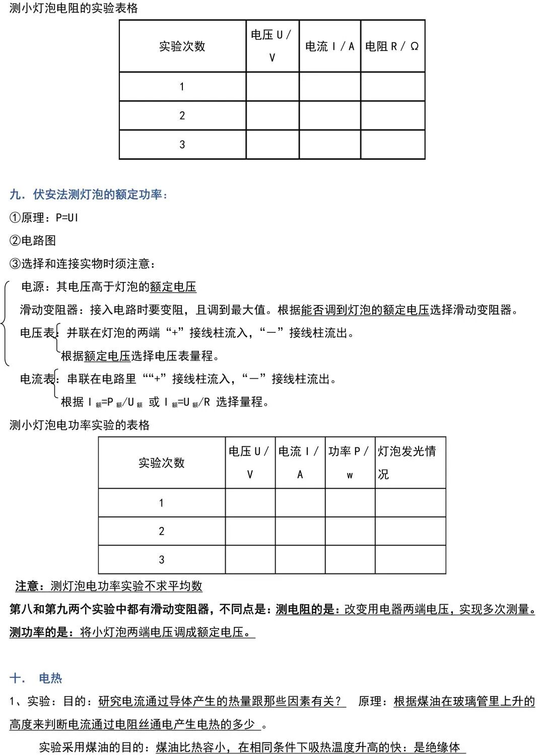 中考物理重要实验最全总结清晰图片版,赶紧保存吧! 第7张