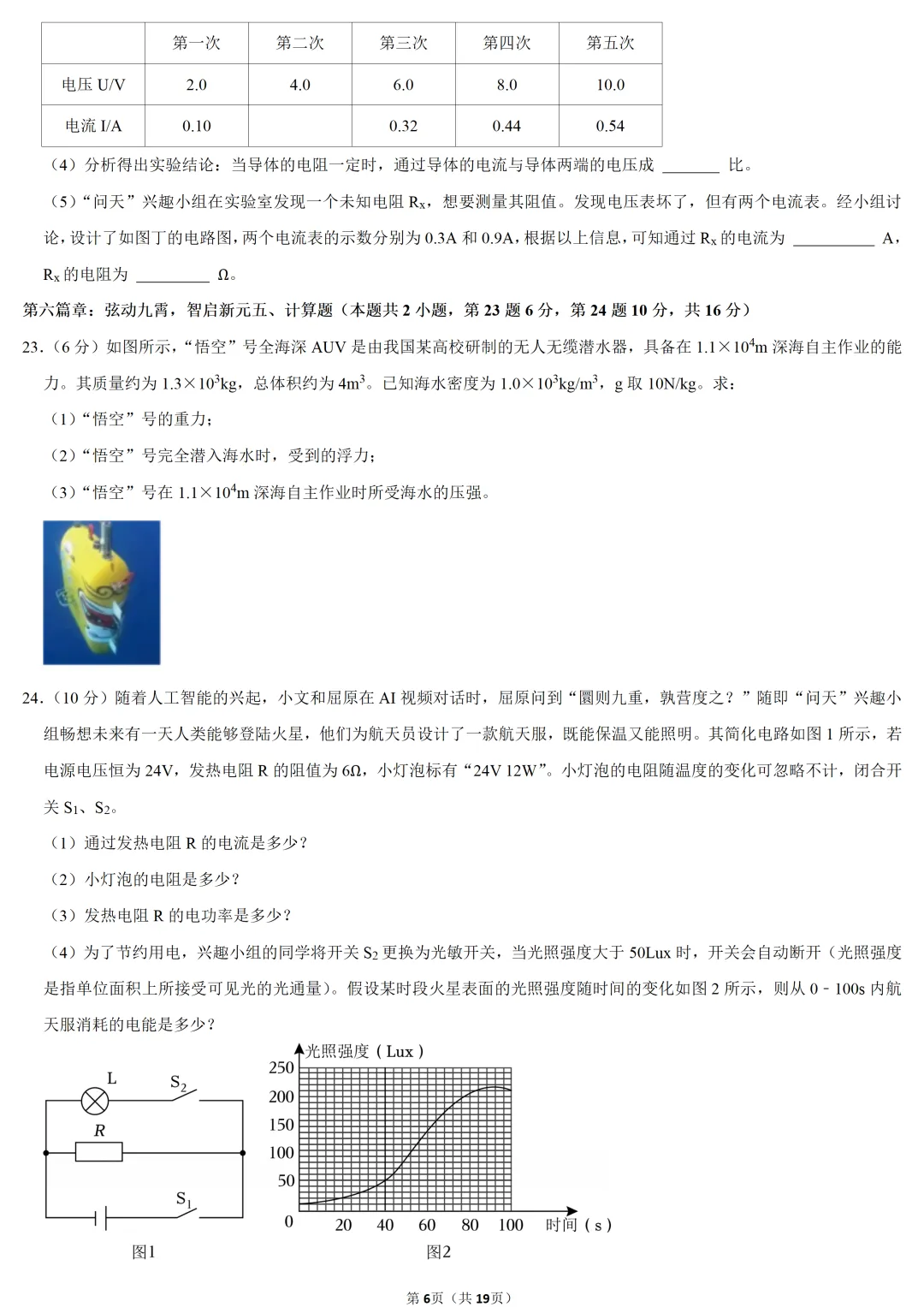 2025年青海省中考物理试卷 第6张