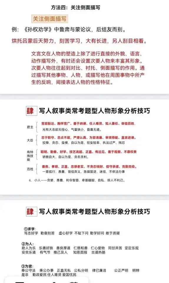 中考文言文复习,这样讲思路清晰效果好! 第8张