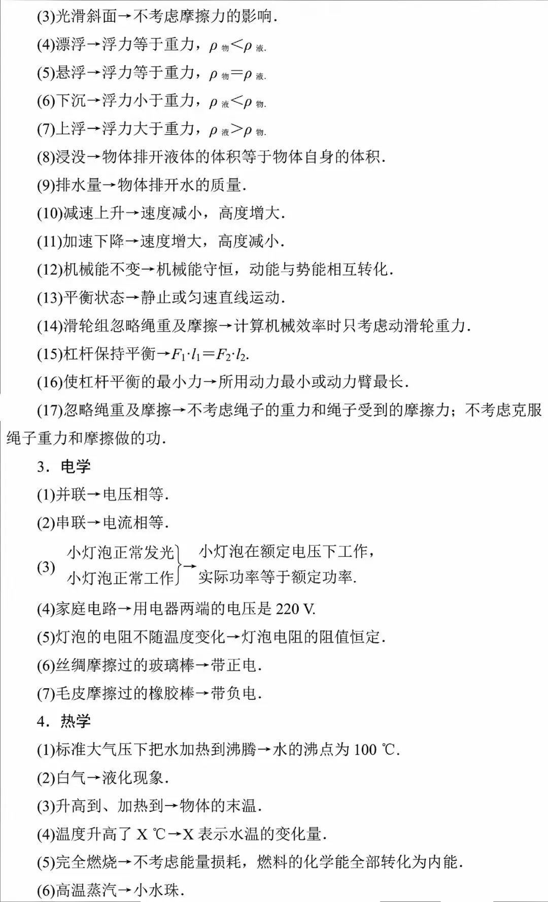 2026中考物理必背抢分手册 第4张