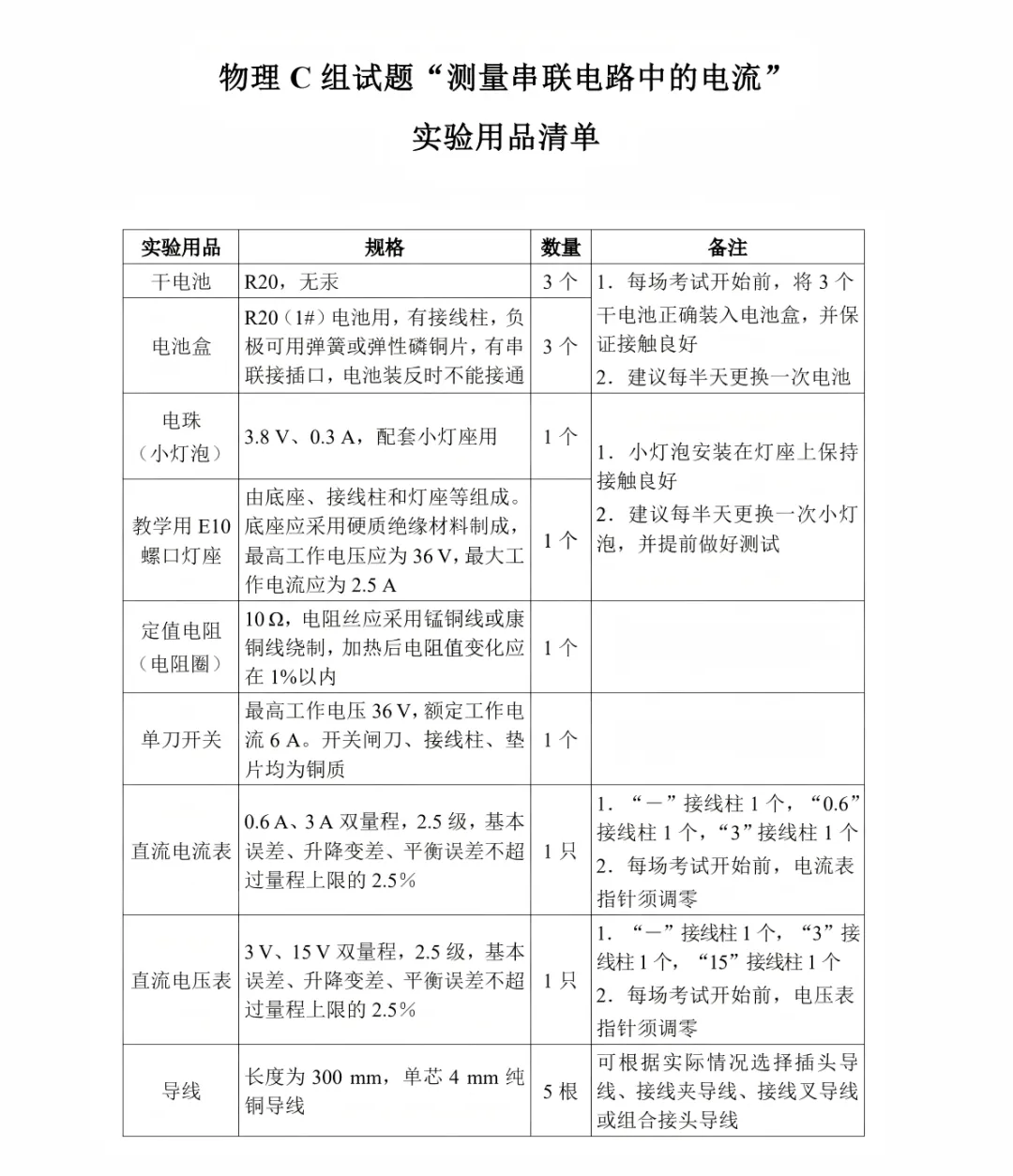 仅剩半个月!26年深圳中考理化实验操作考试试题+演示视频 第12张