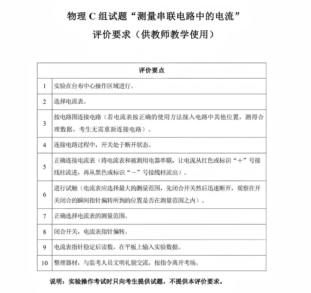 仅剩半个月!26年深圳中考理化实验操作考试试题+演示视频 第13张