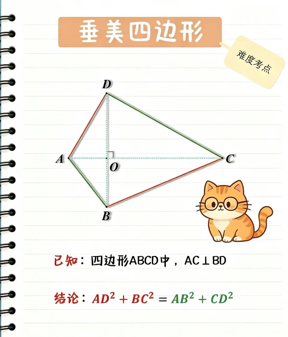 中考几何新玩法?垂美四边形,填空压轴3秒出答案 第2张