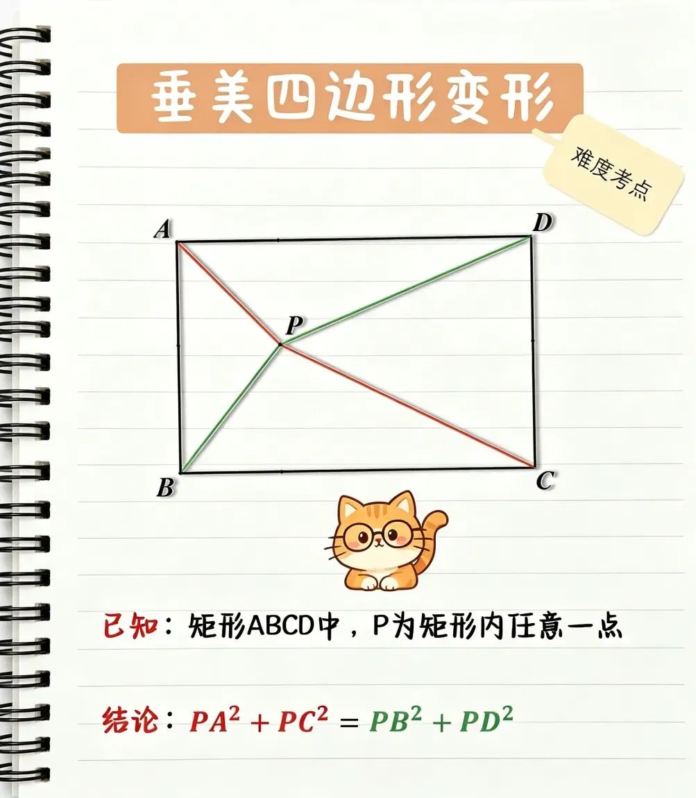 中考几何新玩法?垂美四边形,填空压轴3秒出答案 第4张
