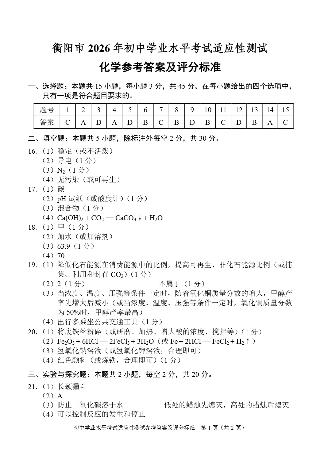 中考一模|湖南省衡阳市2025-2026学年九年级下中考一模考试真题(全科) 第17张 中考一模|湖南省衡阳市2025-2026学年九年级下中考一模考试真题(全科) 第17张