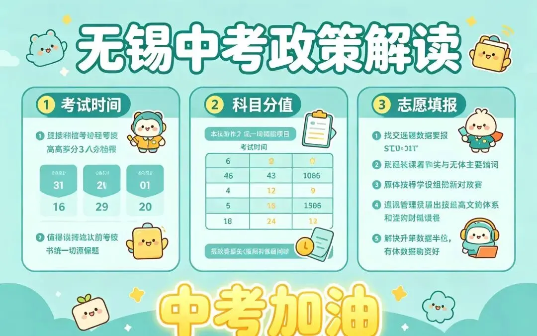 无锡市教育局中考最近政策解读 第3张