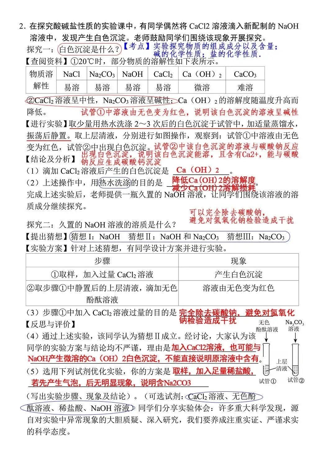 中考化学重点科学探究题来了赶紧码住 第3张