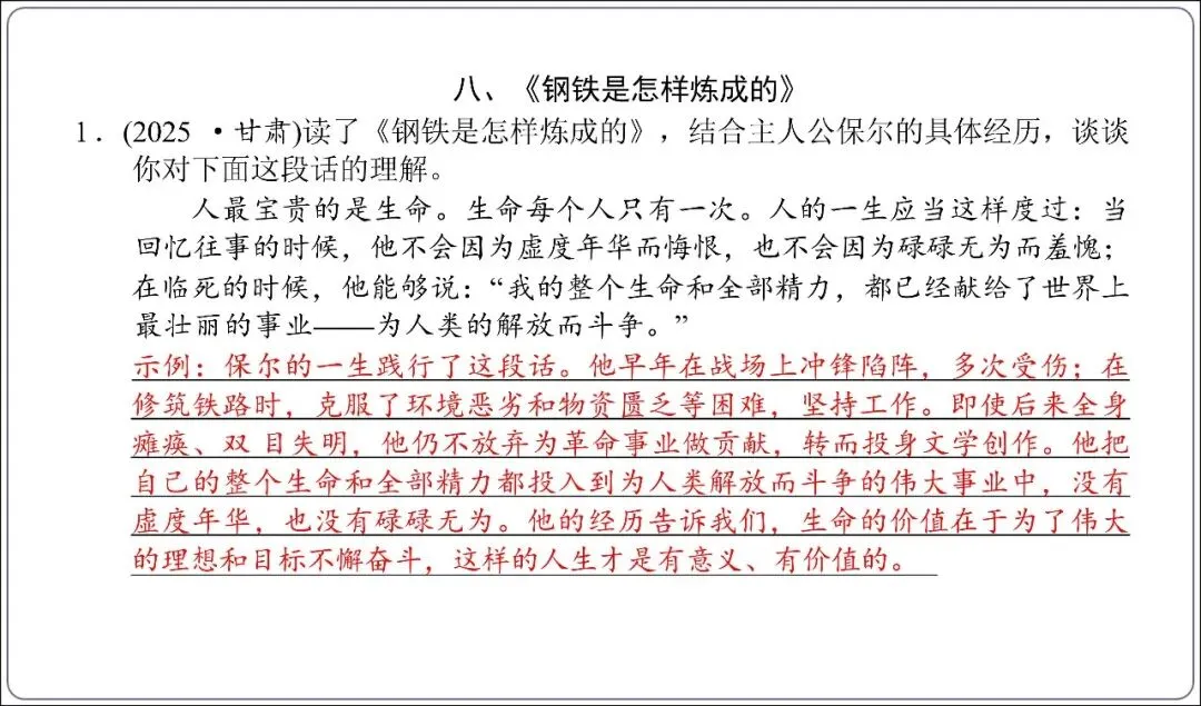 中考专项复习-12部名著阅读必刷题单篇过关+多部联读(讲解版,ppt73张) 第39张