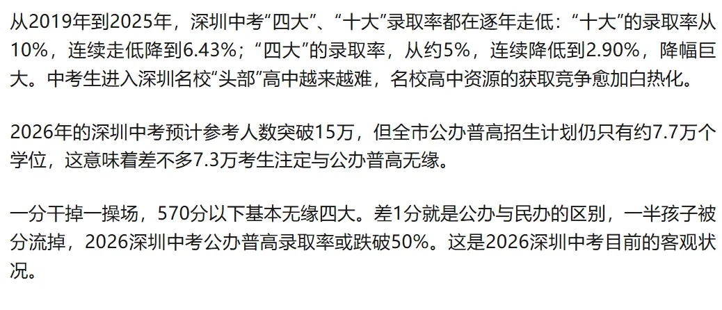 深圳中考 | 2026年客观分析最后两月复习重点规划!家长替孩子收藏! 第1张