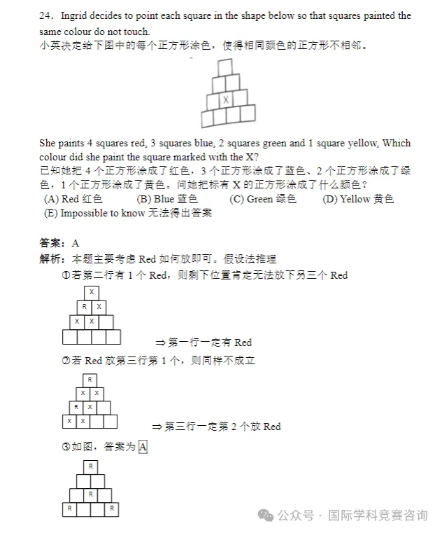 2026年袋鼠数学竞赛A等级真题解析完整版 第9张