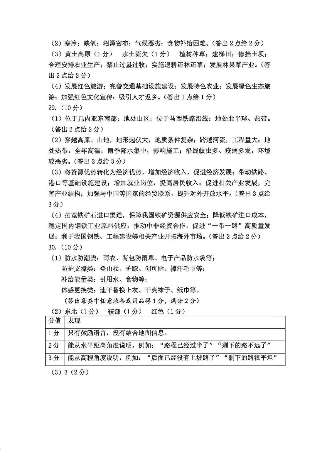 试卷资源||2026年福建福州八年级质量抽测地理试卷 第10张