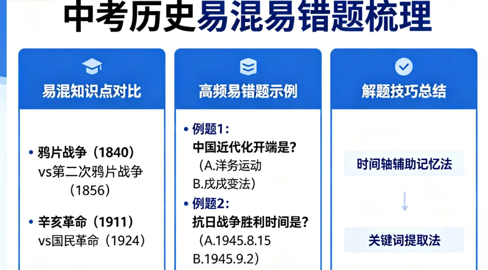【山水资源】中考历史易混易错题梳理 第14张