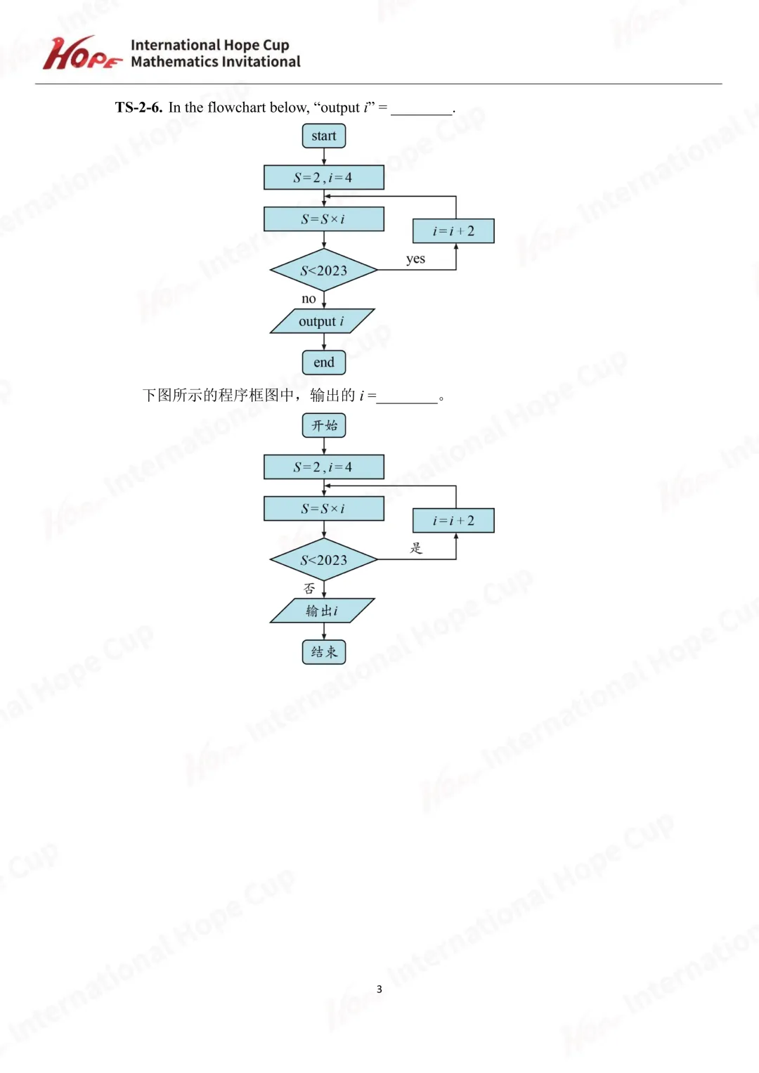 【杯赛真题】2023希望杯国际数学巅峰对决真题(多图预警!!!文末可直接下载电子版) 第10张