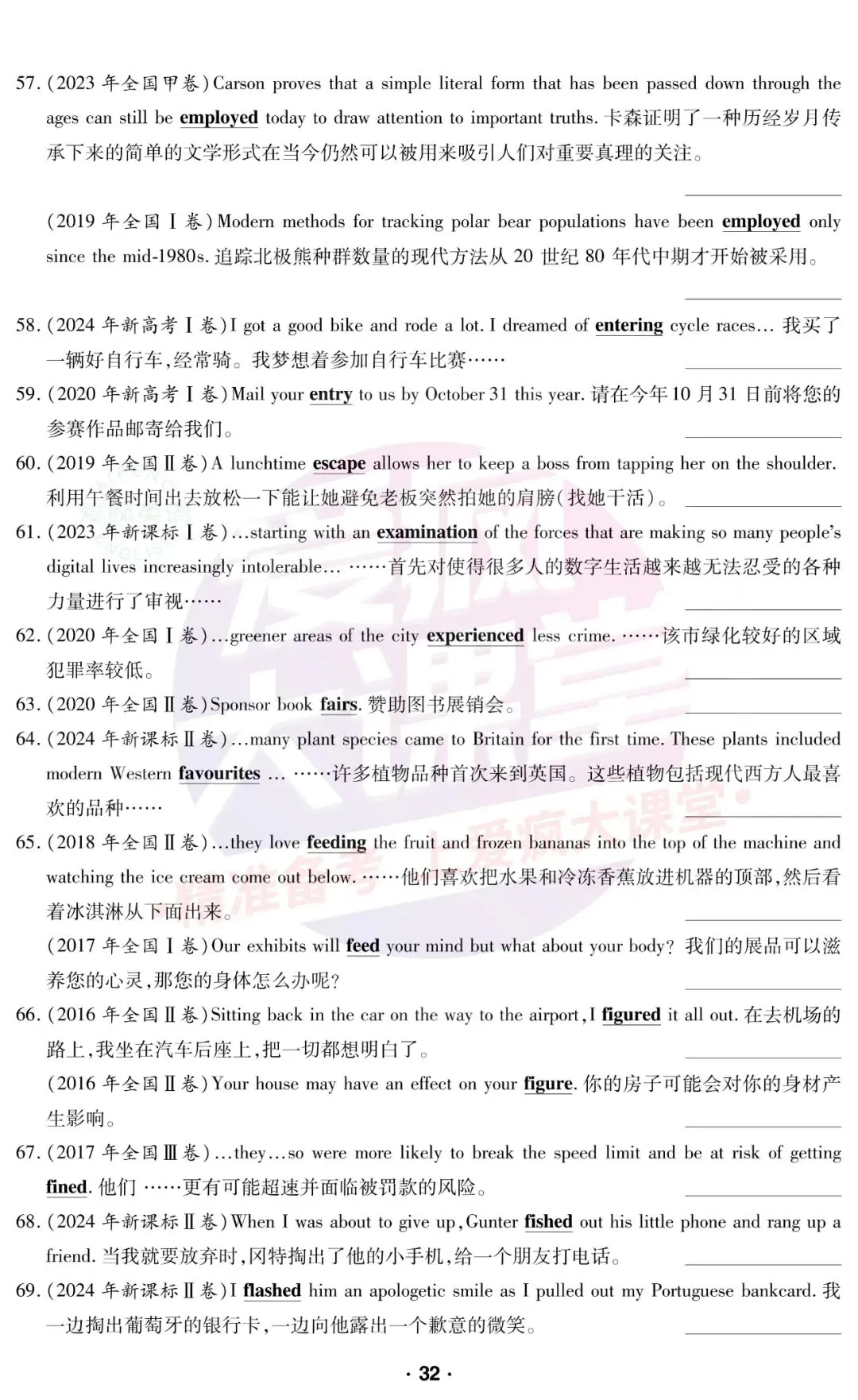 高考英语真题熟词生义全汇总!211个真题高频“易错词”,你真的读懂了吗?(PPT+PDF+MP3下载) 第6张