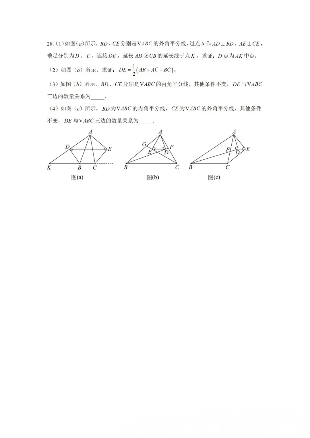 大庆靓湖学校初三期中数学试卷 第6张