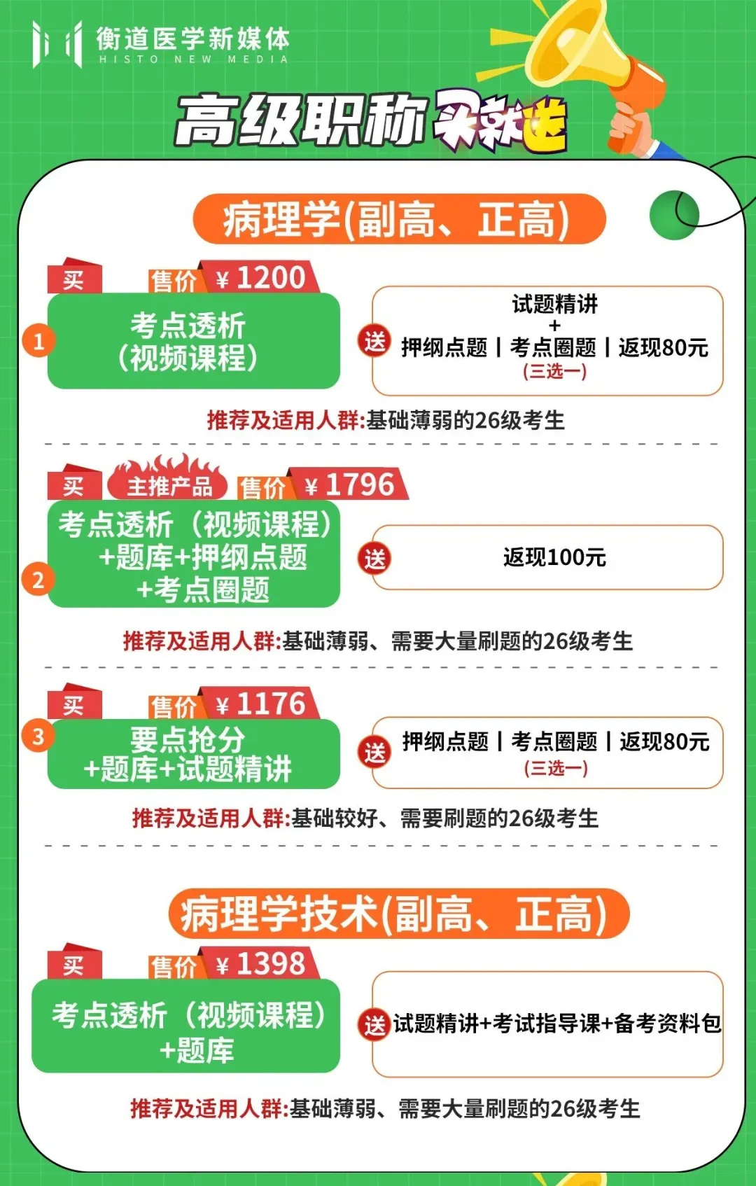 【衡道 | 职考】2025病理科副高真题考点回忆汇总,附备考限时特惠~ 第2张