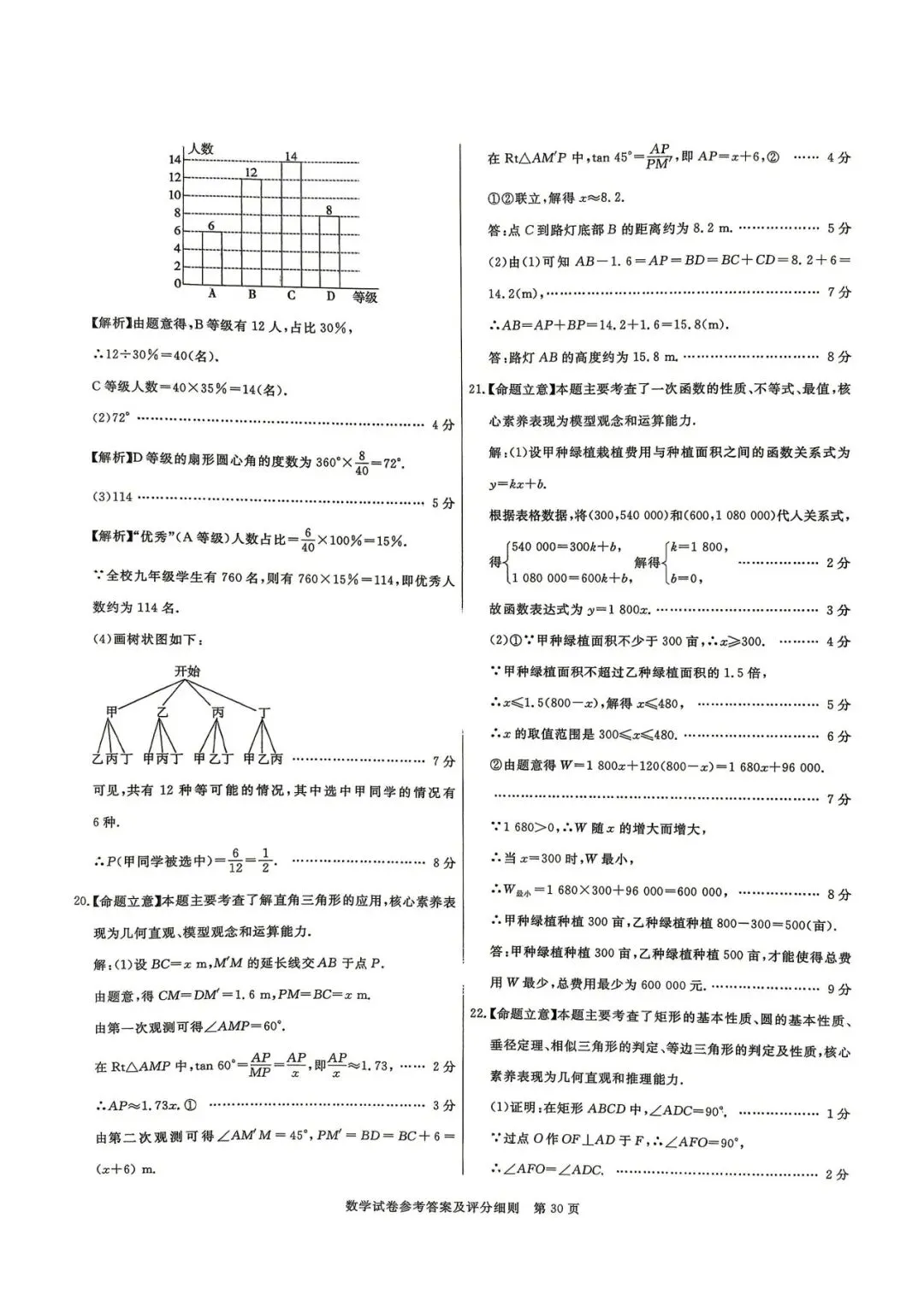 中考数学 | 2026河北省中考预测模拟考试卷含答案 第17张