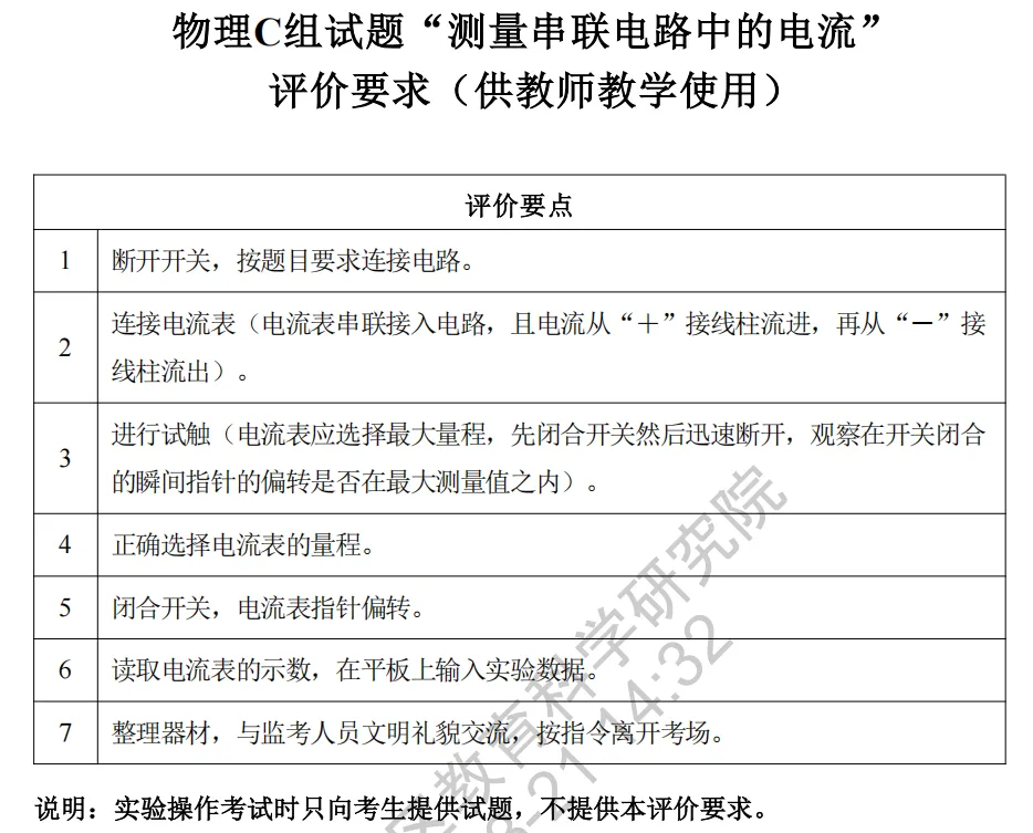 深圳市2025年初中学业水平考试物理实验操作模拟考试演示视频 第15张