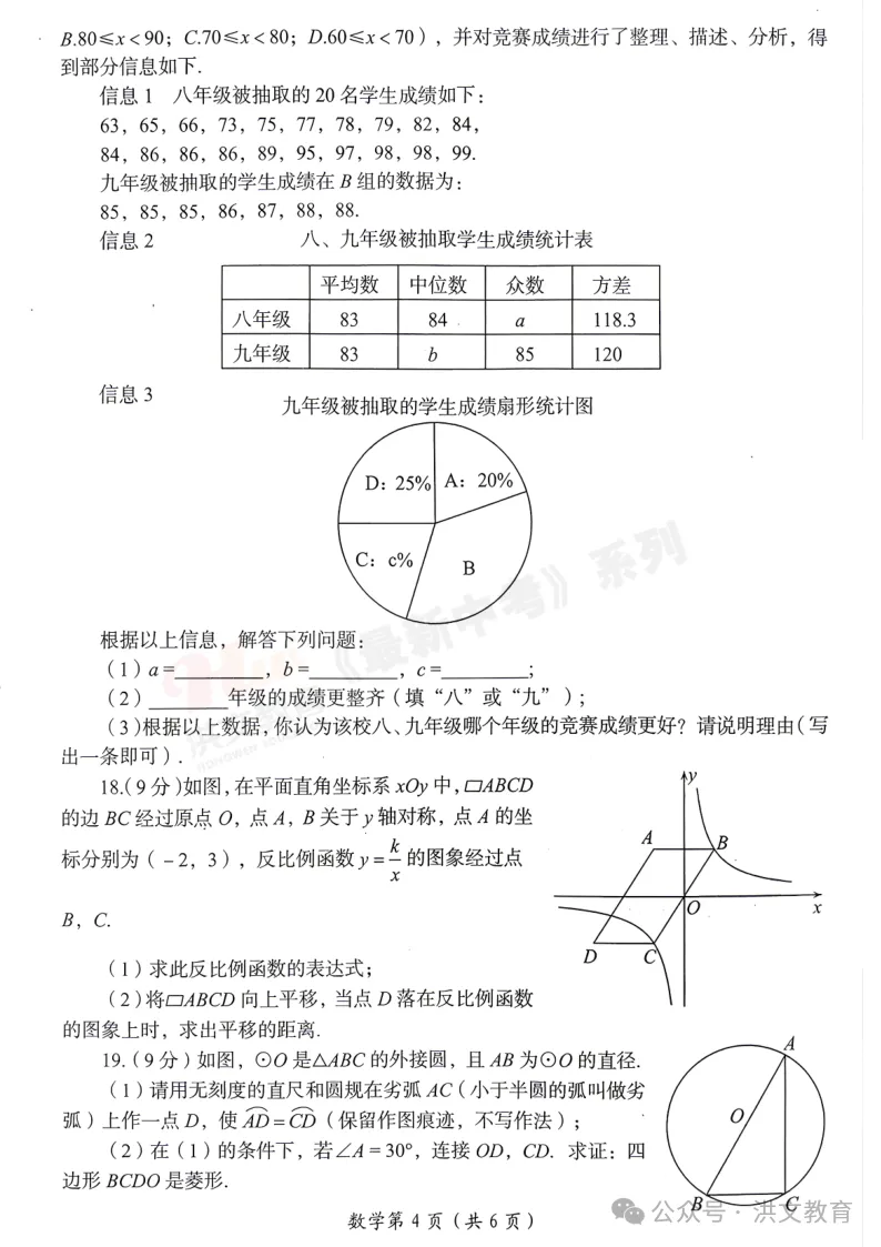 [一模]2026年洛阳市一模试卷(7科全)试卷、听力及参考答案 第14张
