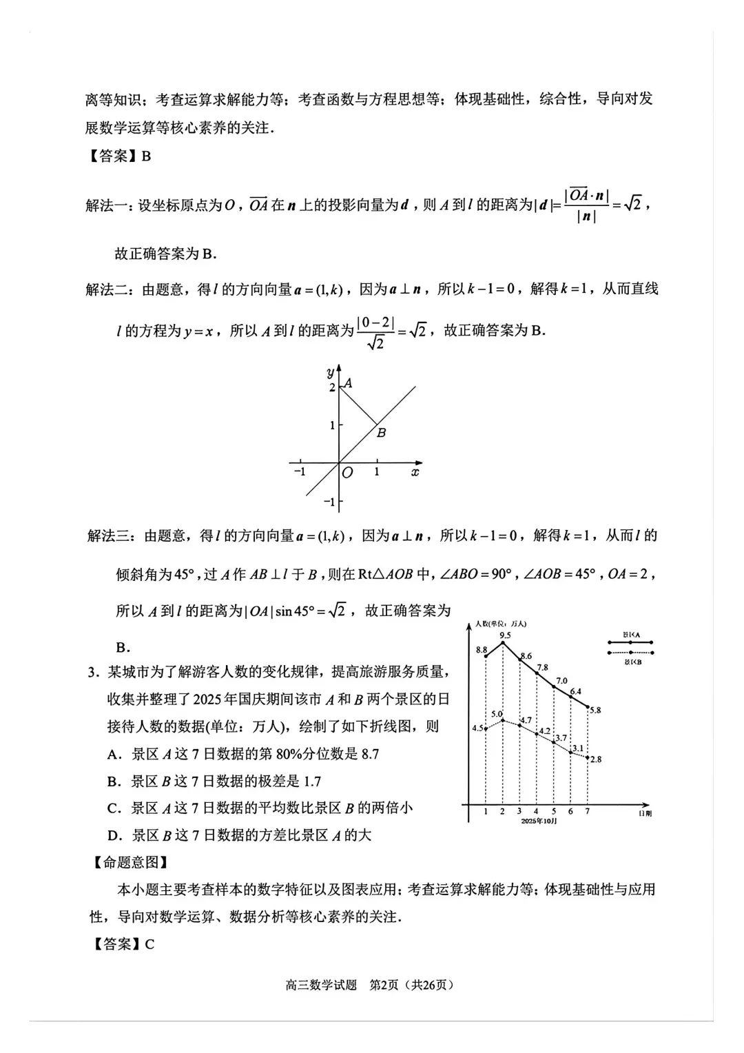 【泉州市】2026届高三下学期5月模拟考试数学试卷+答案 第6张