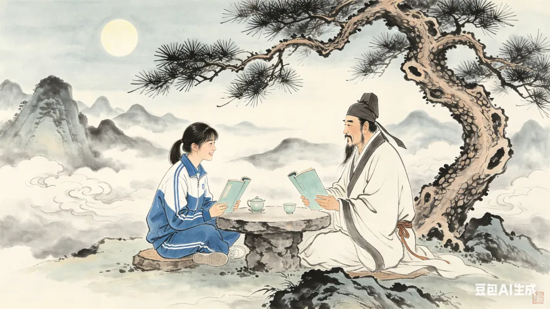 26年长春中考综合学习评价与检测语文试卷(十)作文范文《跨越时空的的对话》 第2张
