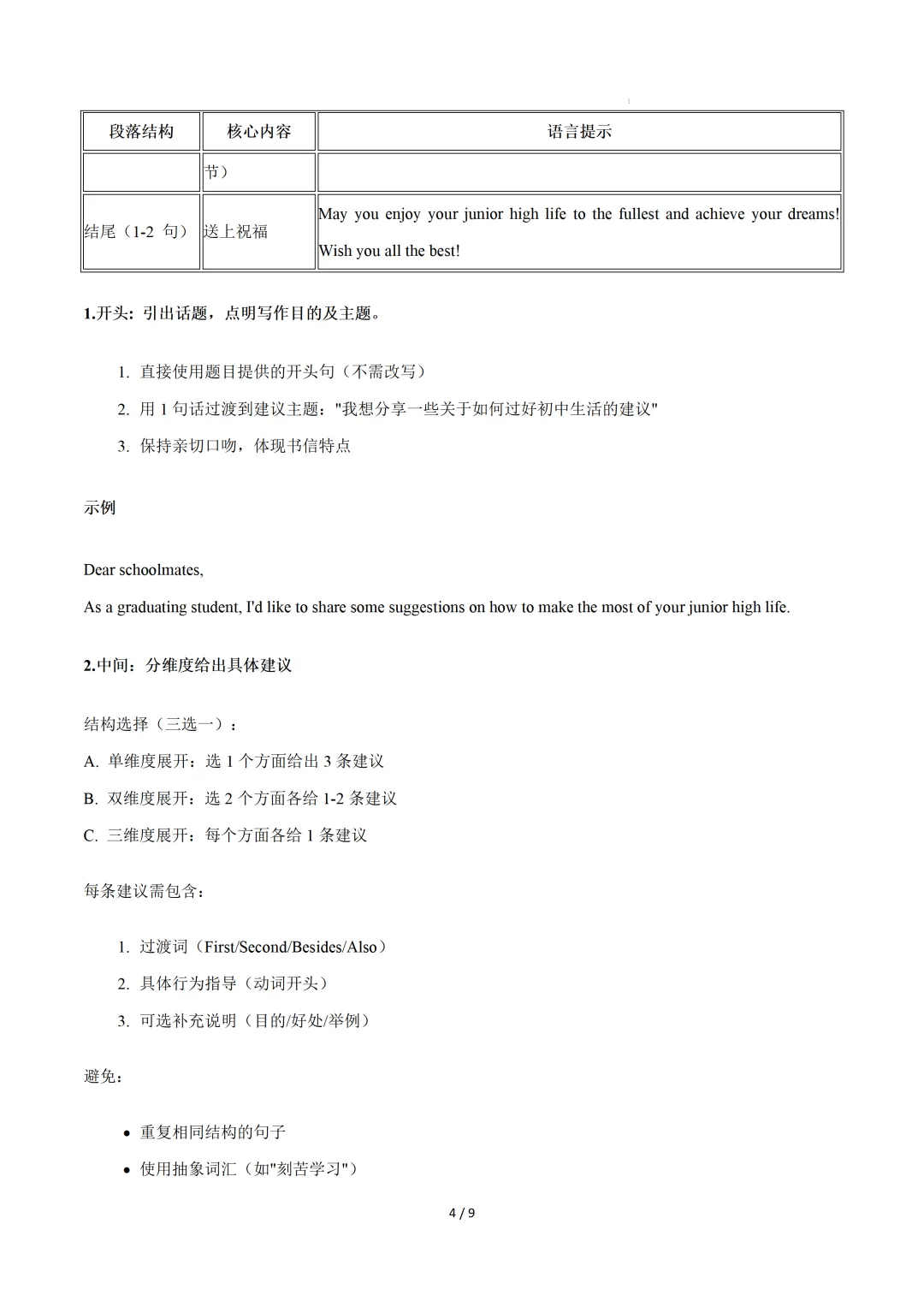 2025年中考英语写作真题解读(广东深圳卷) 第6张