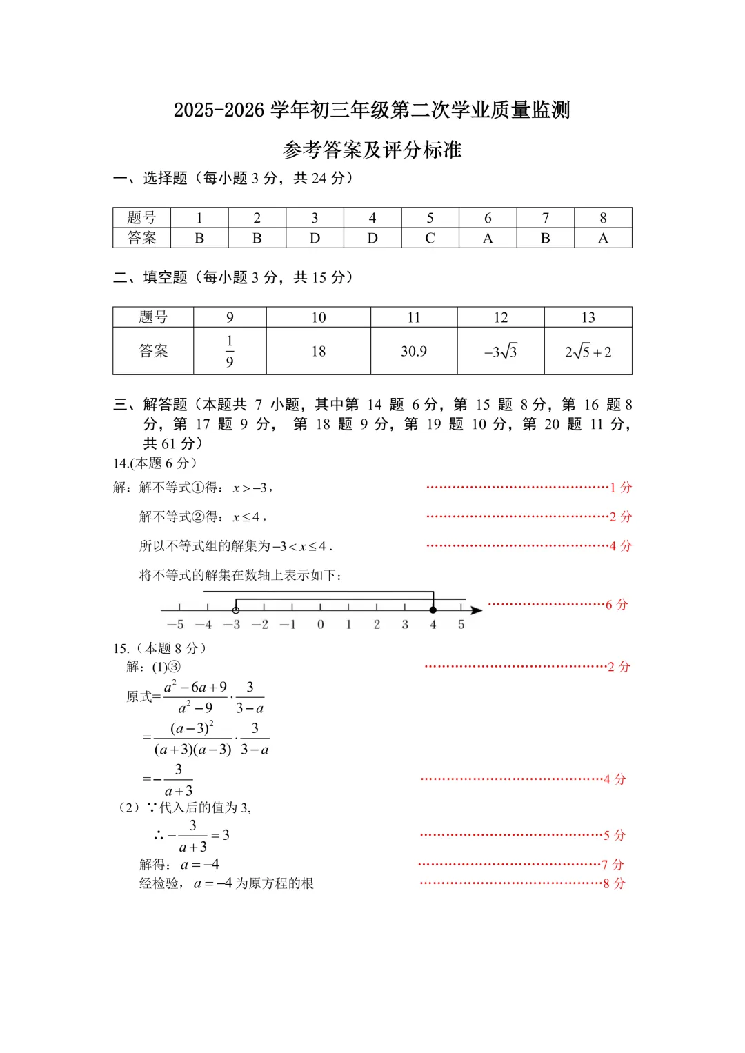 全科!深高级/南实/福田/龙岗/坪山区中考二模真题及答案 第22张