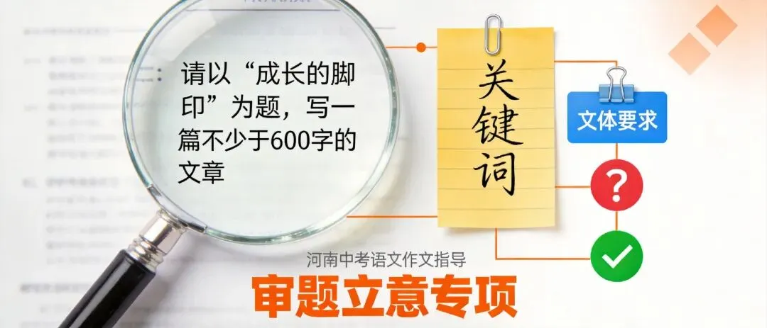 中考作文:审题立意专项——如何一眼看透题意,精准扣题不跑题 第1张