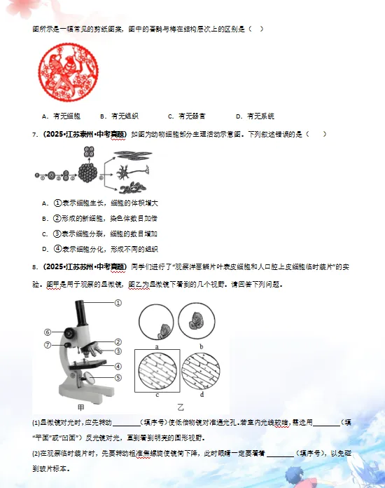 2026年中考(会考)生物二轮复习知识清单,含答题技巧,解题方法、母题精讲等,还没掌握的,抓紧了,考试拿高分! 第11张