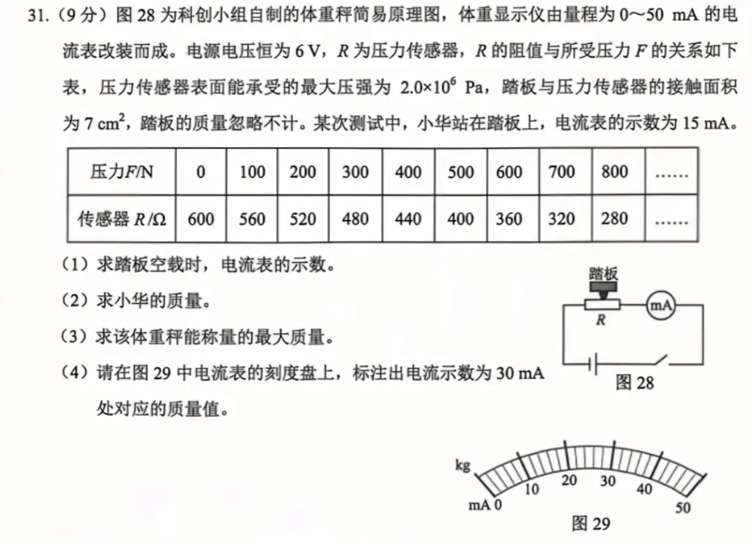 二检试卷答案更新!大泉州初三二检语文数学物理试卷分析! 第30张