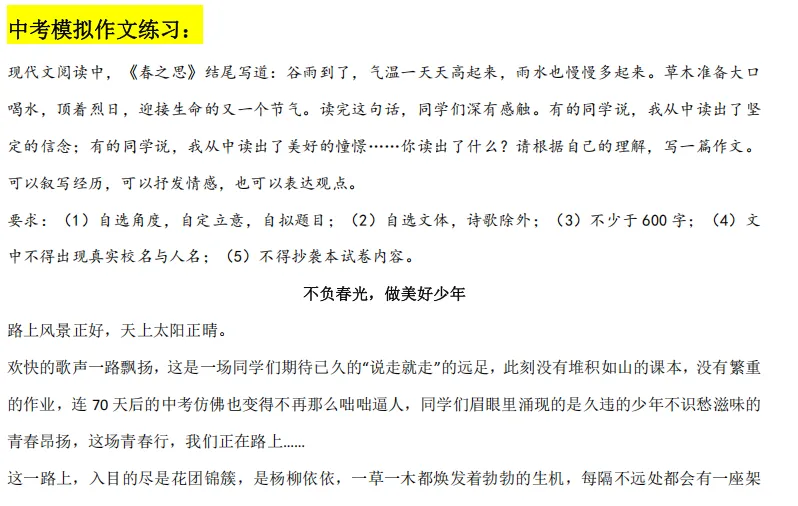 【中考高分作文素材盘点】中考作文还在凑字数?这份60页“提分秘籍”,让孩子轻松写出阅卷老师眼中的“满分范文”! 第10张