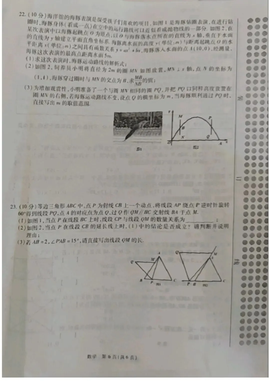 2026河南中考适应性检测(三)试卷及答案 第7张