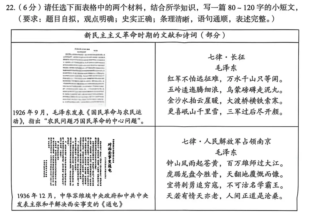 【试题分析】2026洛阳市中考一模历史试题评析及备考建议 第2张
