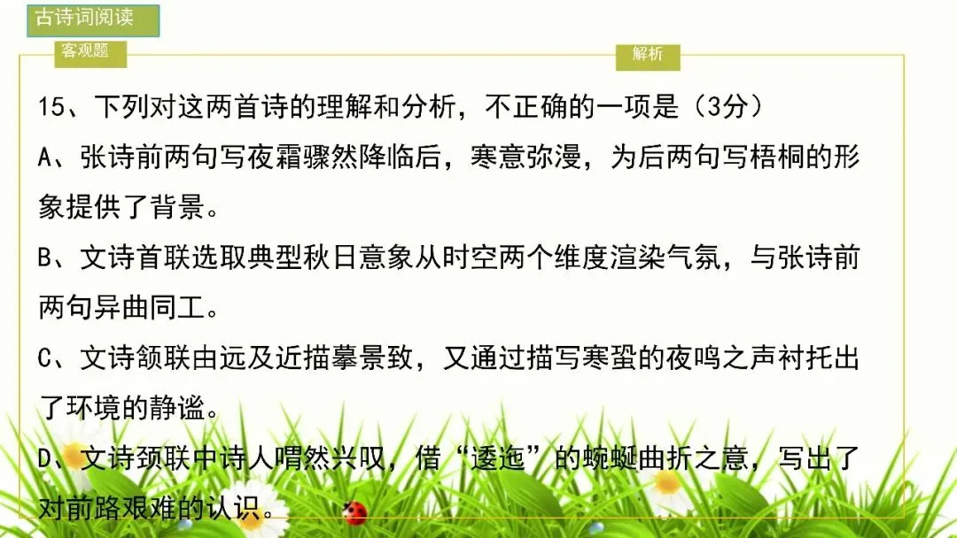 【试卷+课件】2026届山东临沂市高三二模语文试卷讲评课件 第83张