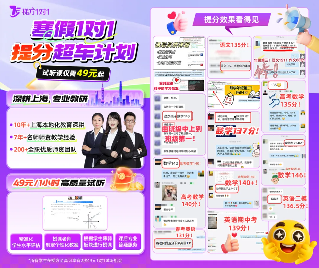 名校真题 | 上海高中英语GVC好题汇编,寒假刷完35分拿满! 第10张