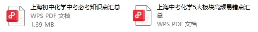 上海中考化学必考核心知识精编(含5大板块高频易错点梳理) 第2张