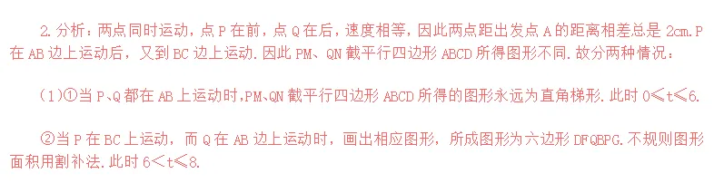 中考数学动点问题:经典例题,分类解析 第14张