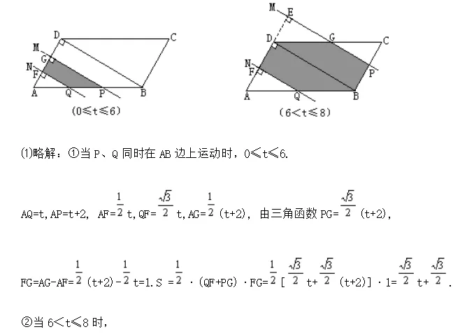 中考数学动点问题:经典例题,分类解析 第15张