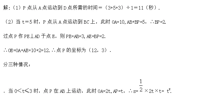 中考数学动点问题:经典例题,分类解析 第18张