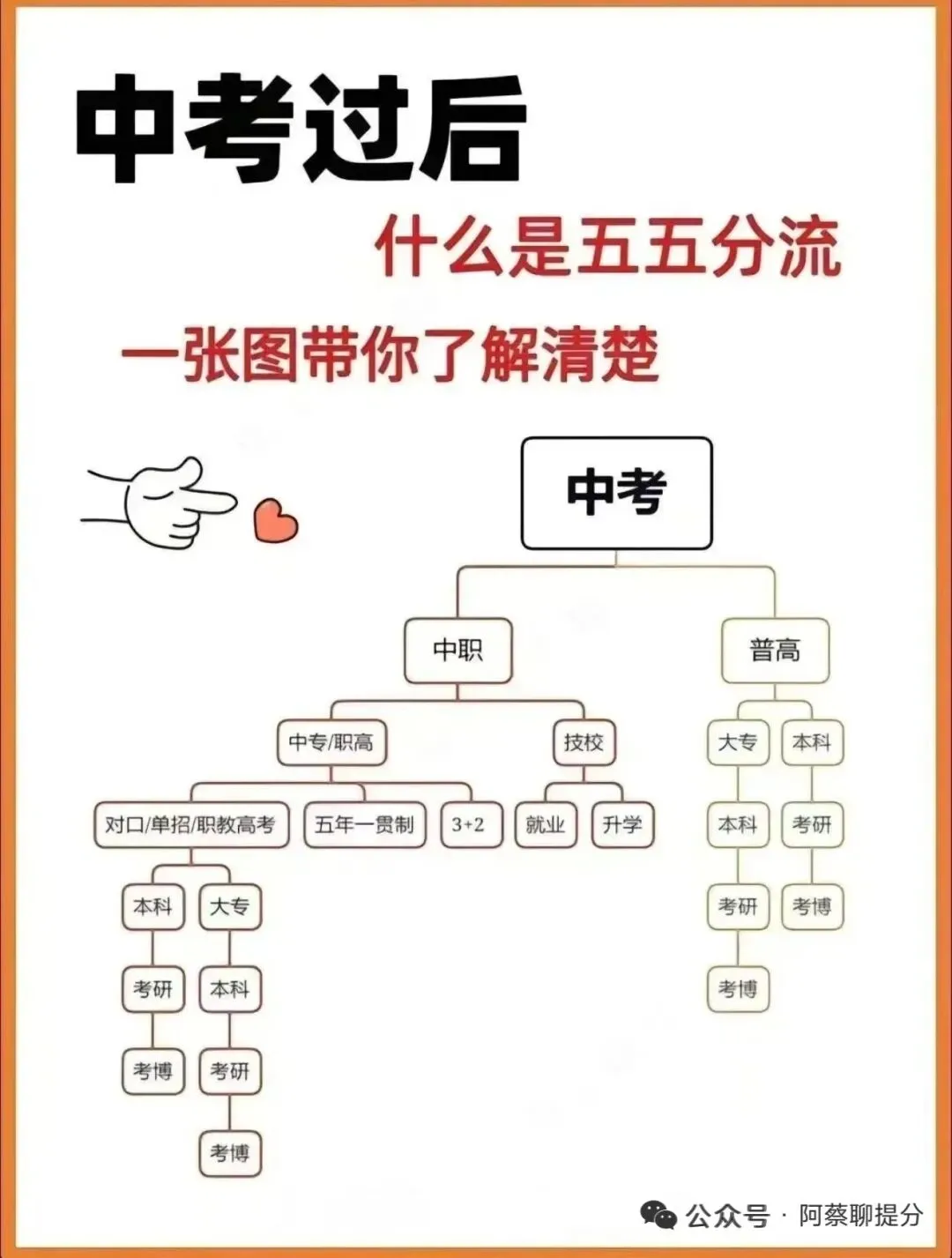 阿蔡老师聊中高考,中考VS高考:中考残酷还是高考参考,中考是“蘑菇型”,高考是“橄榄型”,一张图揭秘真相!——和高考的本质区别 第5张