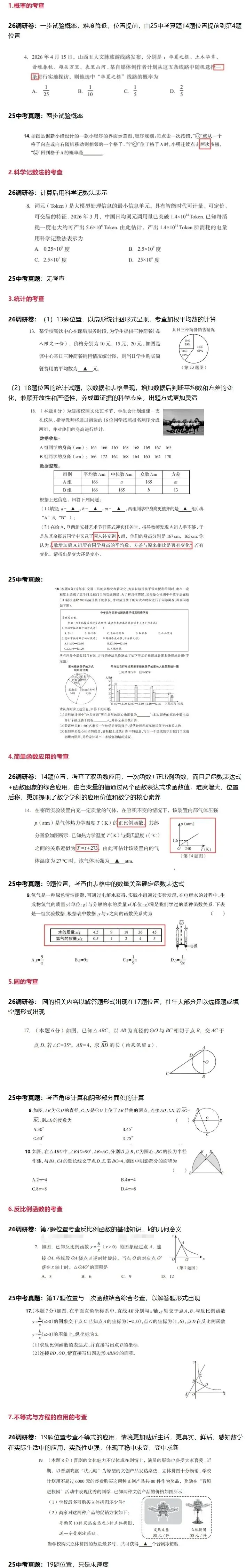 【中考模拟】2026年山西省中考学情调研考试试卷+答案 有哪些变化? 第4张