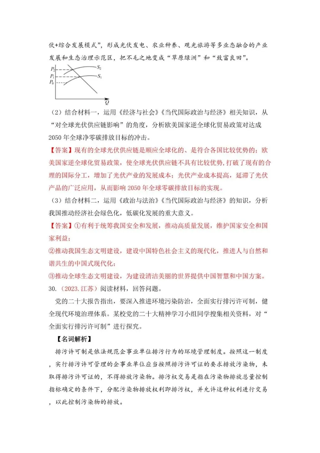 高考政治|全七册高考真题主观题集萃(2023-2025) 第52张