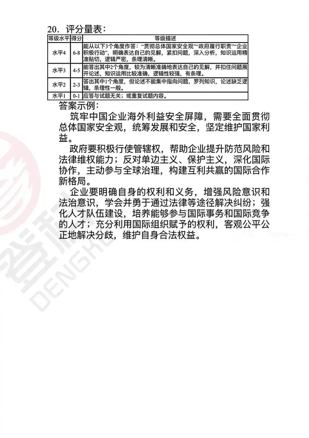 南通苏北三模刚考完!化学+政治+地理真题解析来了! 第20张