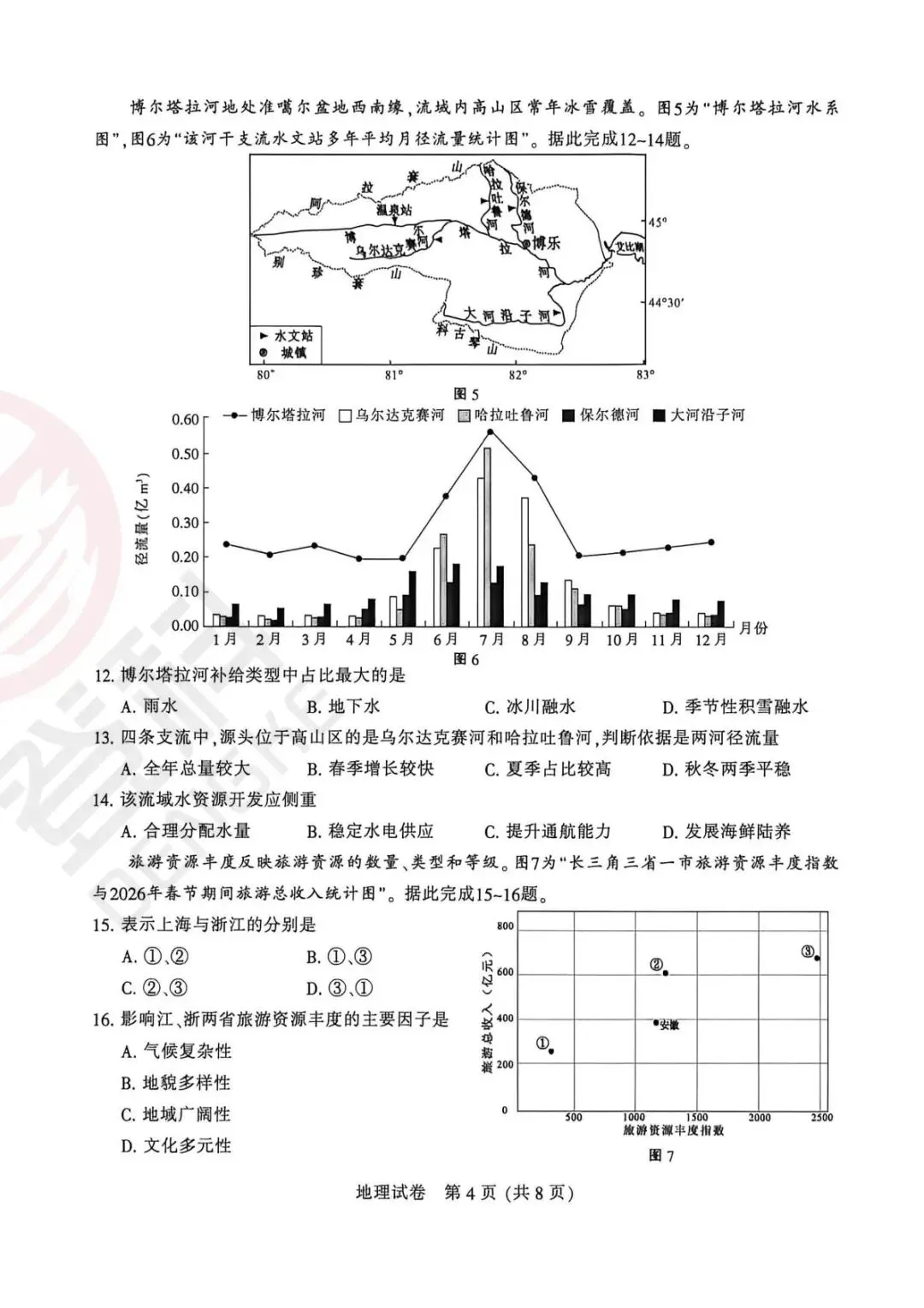 南通苏北三模刚考完!化学+政治+地理真题解析来了! 第25张