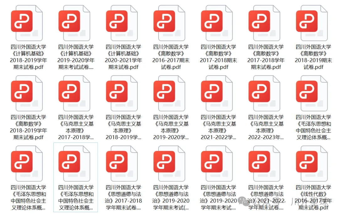 临近期中!川外历年真题试卷互助与分享 第11张